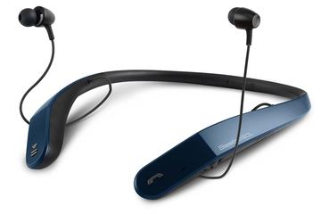 SECRET EAR集音器 青色 人の声も音楽も聞けるBluetooth首かけ集音器。送信機付属 - AV Watch