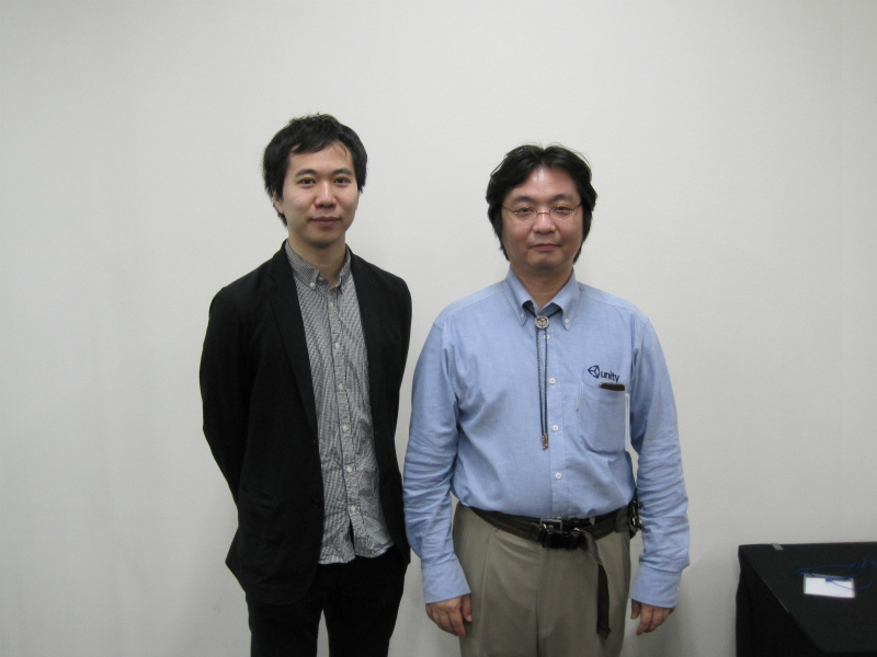 （左）東京大学大学院 情報理工学系研究科 講師 鳴海拓志氏　（右）Unity Technologies Japan 合同会社 簗瀬洋平氏