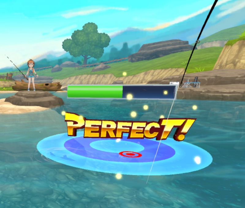 魚が食いついたらバトルに突入