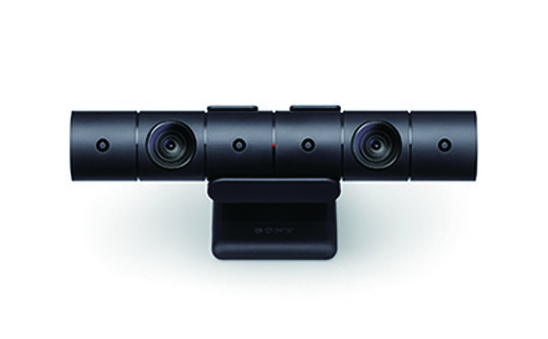 ©Sony Interactive Entertainment Inc. All rights reserved.Design and specifications are subject to change without notice.<br>IMUからの情報と可視光カメラでとらえた映像をもとに、HMDの位置、向き、傾きを算出する。