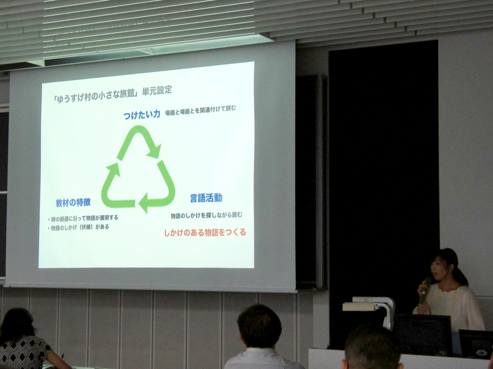 3名の先生が事例を発表した