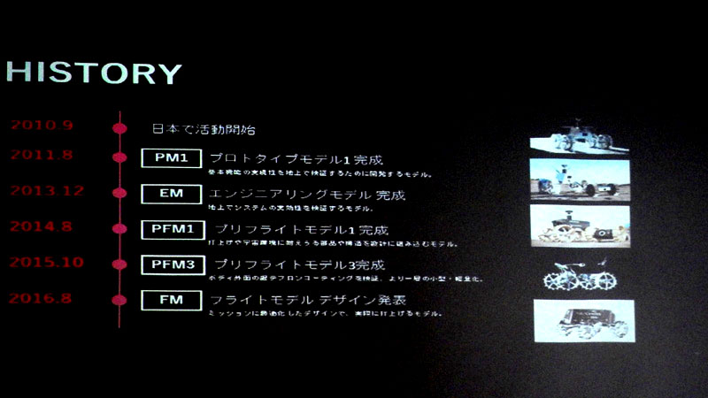 HAKUTOの歴史。2010年9月にチームを結成し、2011年8月にプロトタイプモデル1を完成させた