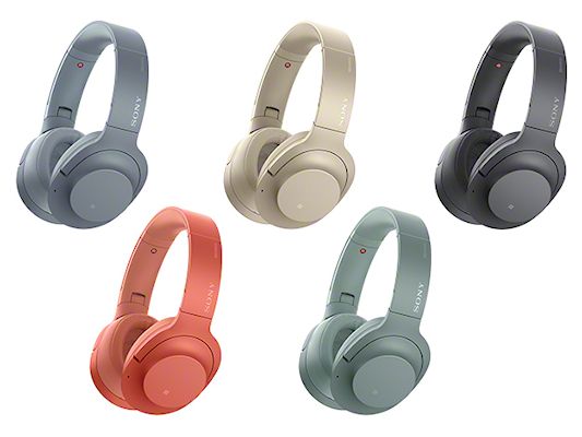 ソニーの「h.ear on 2 Wireless NC（WH-H900N）」。独特の色合いで5種のカラーバリエーションがある密閉型ヘッドホンで、ノイズキャンセリング機能を搭載しています。これも2017年10月7日（土）発売予定