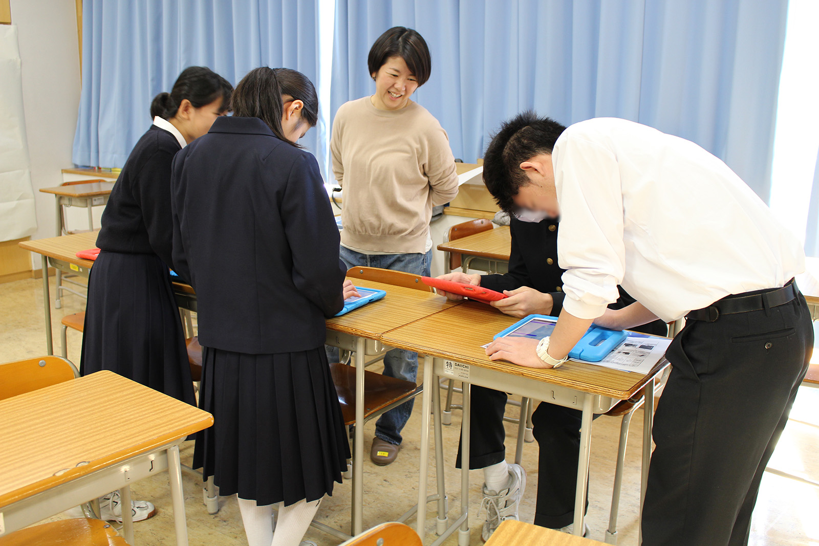 多くの生徒が夢中になっていた