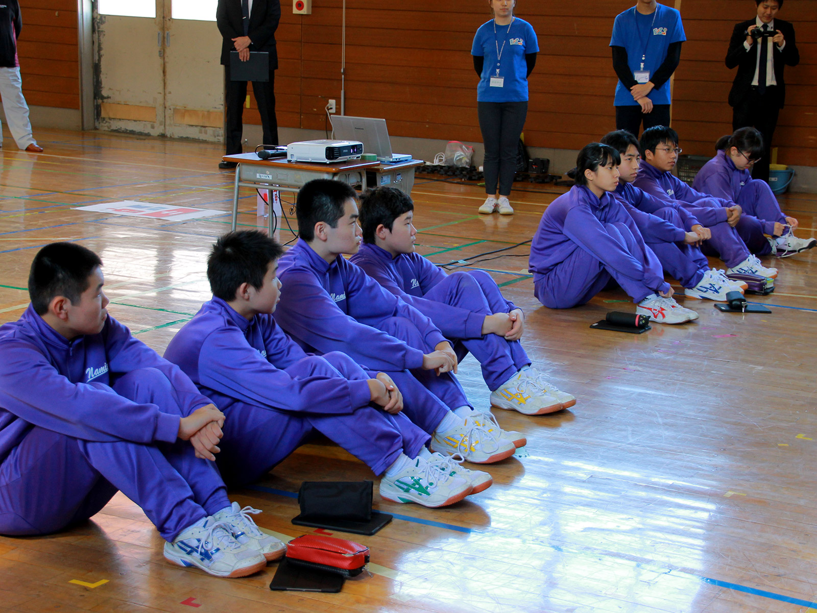 浪江中の生徒たち