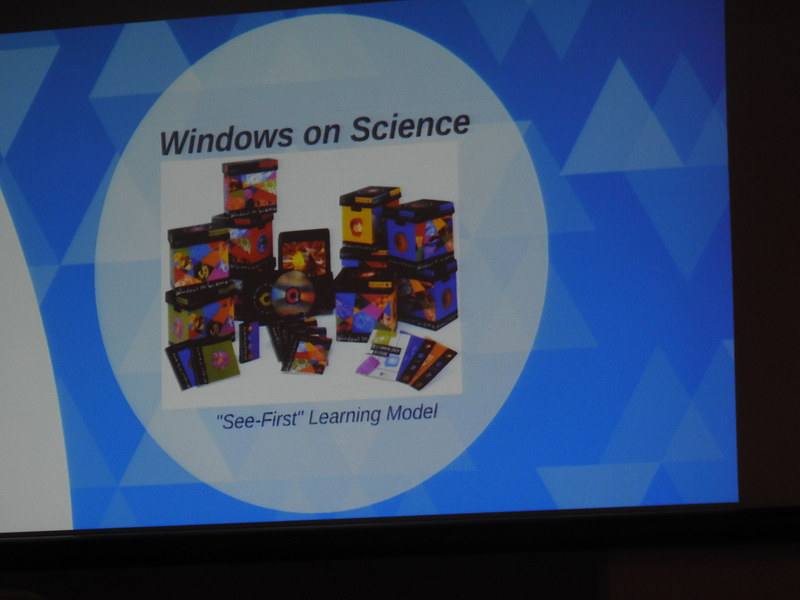 Ron氏が手がけたマルチメディア教材「Windows on Science」。「見て覚える」という学習モデルに基づいたものである