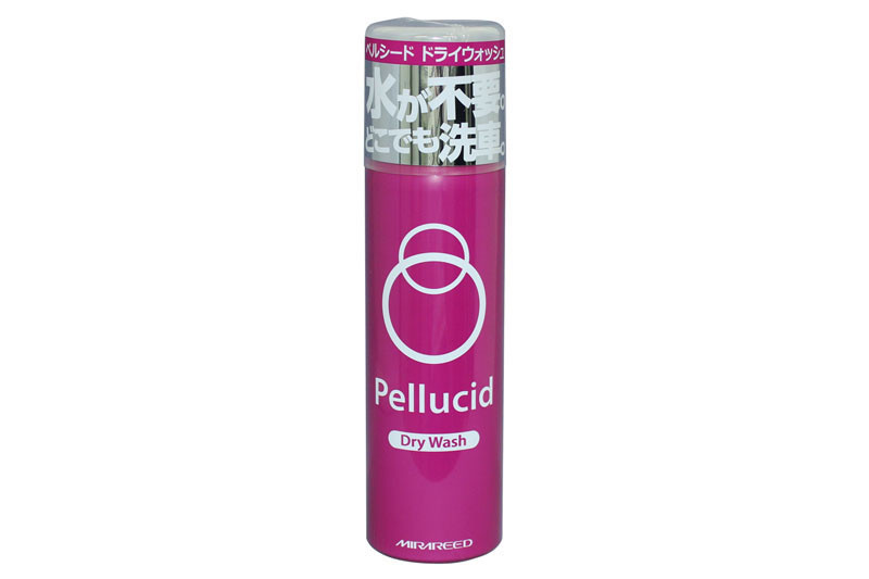 ミラリードの「PCD-06 Pellucid Dry Wash（ペルシード ドライウォッシュ）」。水なしで使えるカーシャンプーで、ガラスコーティングのようなツヤ出し・防汚効果もあります