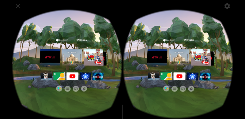 画面はこのように2画面化され、視差を利用して立体的に見えるしくみ。ピント調節などは特に不要で、自動的に焦点があうようになっている