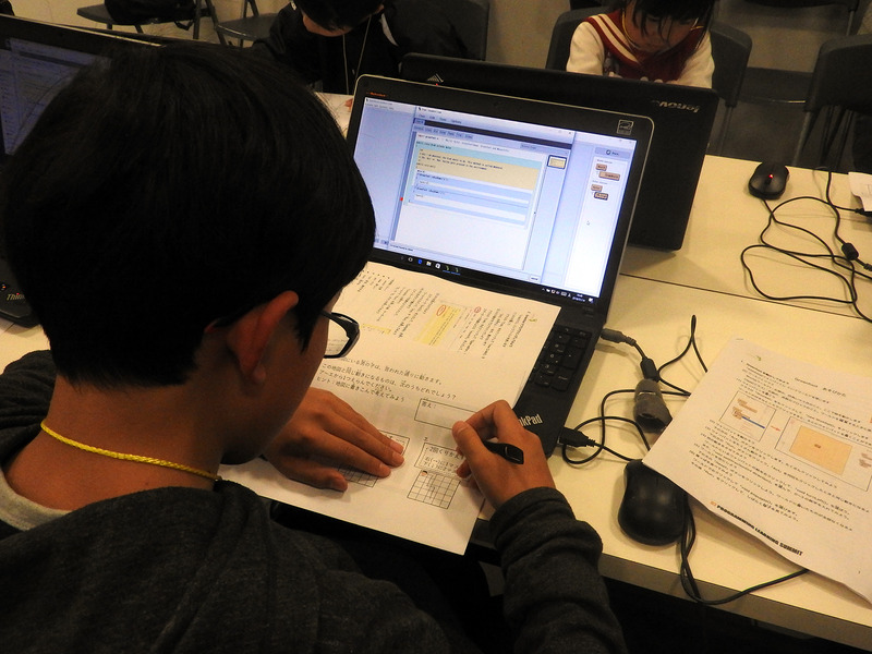 ワークショップの開始時と終了時にそれぞれ問題を解かせ、ワークショップによって論理的思考力などが向上したかどうかをチェックする