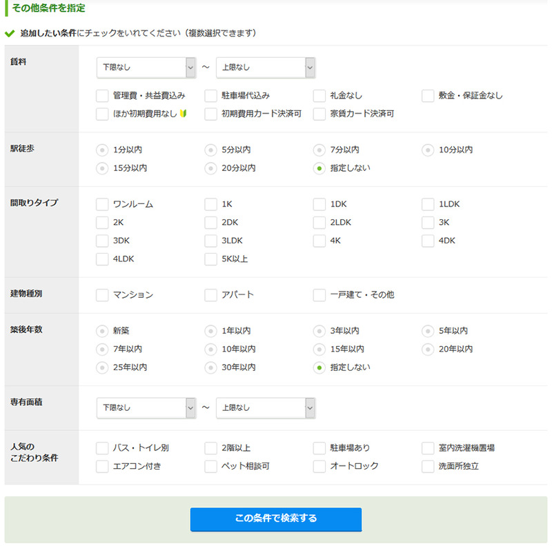 とかくいろいろとこだわり条件をチェックしがちですが、このチェックの仕方で物件との出合いが変わります