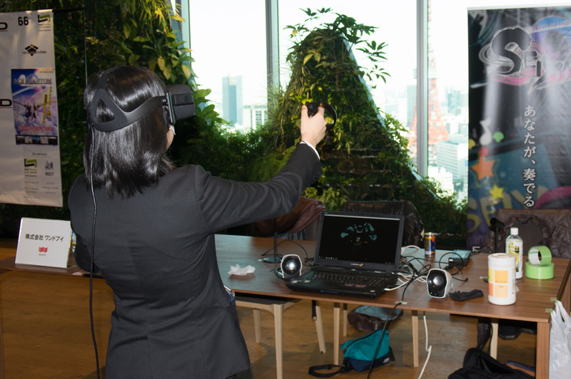 3月リリース予定のVRリズムアクション「SEIYA」を展示したワンドブイのブース