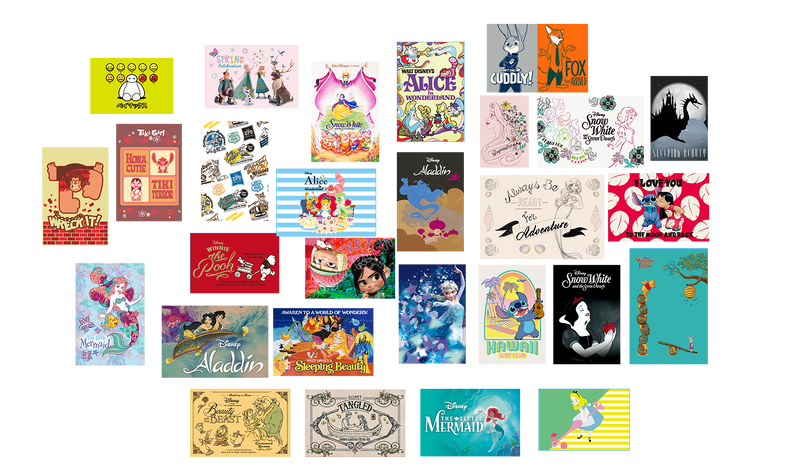 のべ40枚以上届くポストカード／(c)Disney