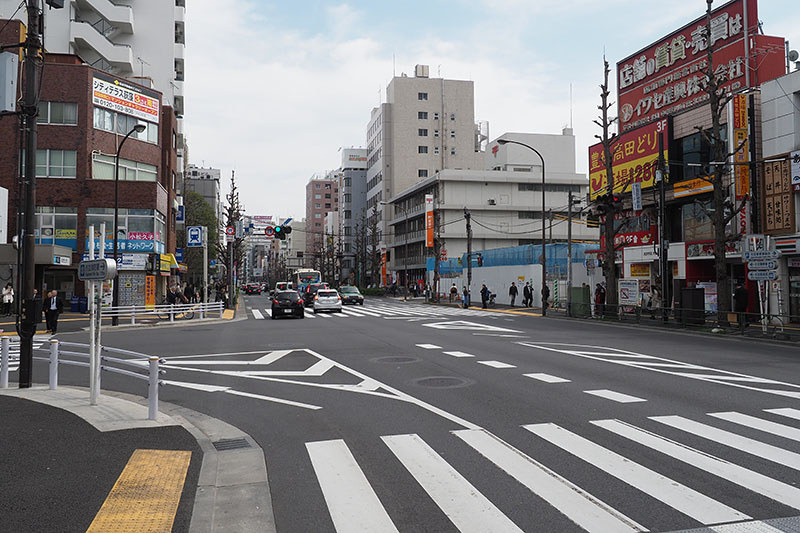 約35km走行。南阿佐ヶ谷駅付近