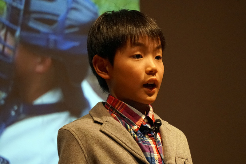 吉田たくとさん。カマキリを捕まえることと、野球、プログラミングが好き