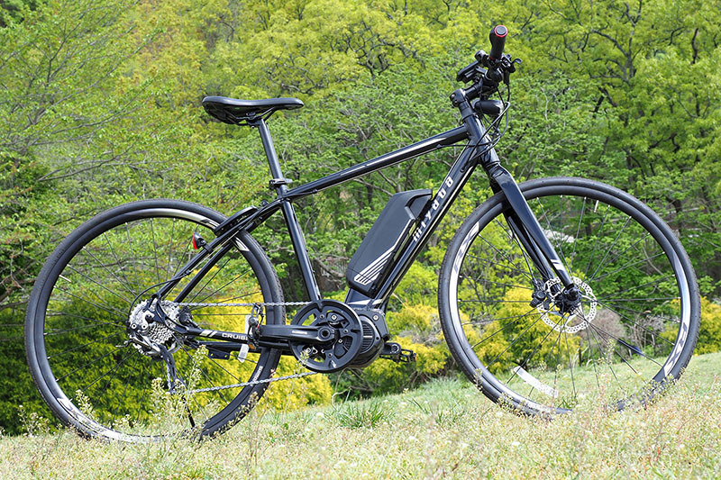 <a href="http://www.miyatabike.com/miyata/e-bike/" class="n" target="_blank">MIYATAの「CRUISE（クルーズ）」</a>。クロスバイクタイプのe-bike。メーカー税別価格は26万9000円で発売中