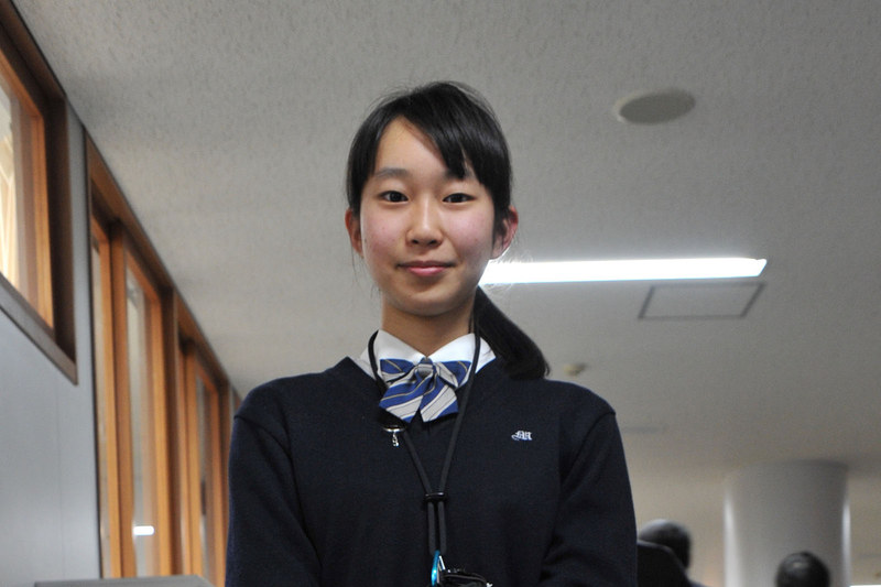 大役を果たした後、笑顔を見せてくれた