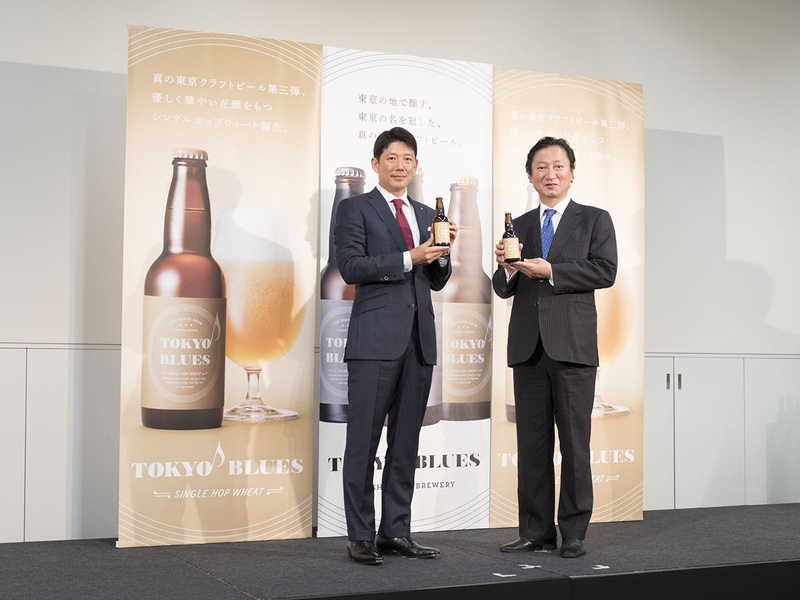 （左）コンタツ 代表取締役 津久浦 慶明氏（右）石川酒造 代表取締役 石川 彌八郎氏