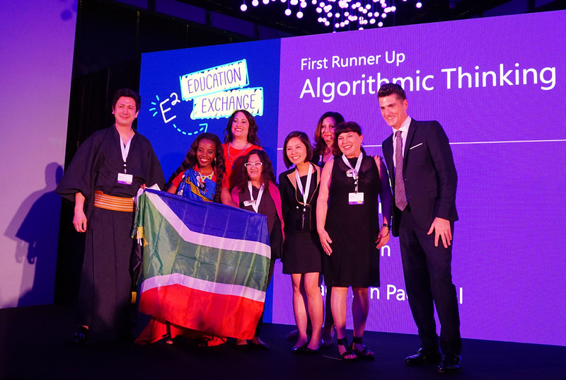 堀井教諭のチームはアワード発表の「Algorithmic Thinking」のカテゴリで1位を獲得した