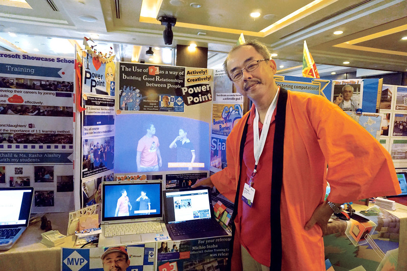 大阪府立堺聴覚支援学校 稲葉通太教諭。PowerPointの実践が豊富で書籍も執筆。地下鉄の運転手をめざす聴覚障害のある生徒がPowerPointで自身の夢をプレゼンし、大阪府の地下鉄運転士らとのコラボが実現した取り組みを紹介