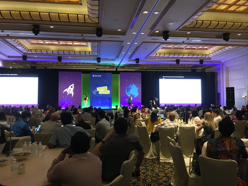 「Microsoft Education Exchange 2018」の全体研修の様子