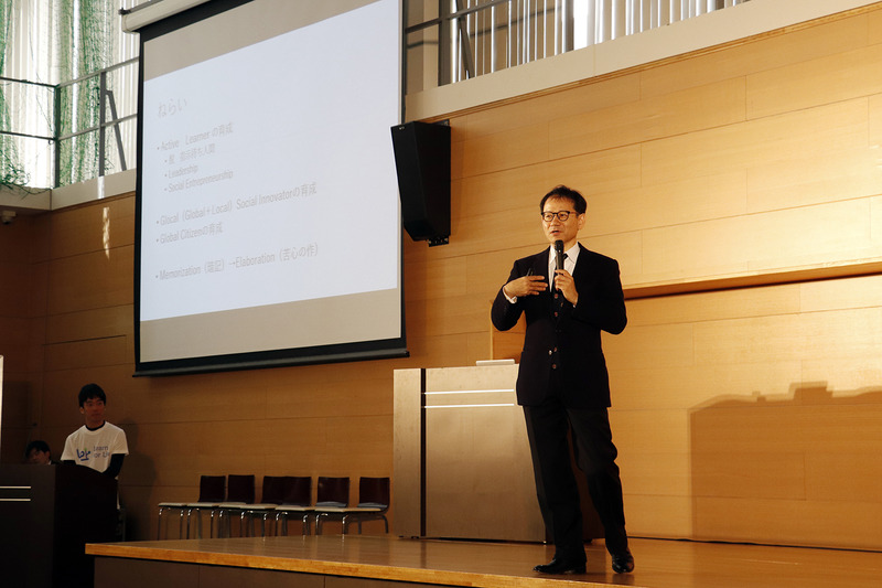 教育改革の目的や方向性などが、熱を入れて語りかけられた