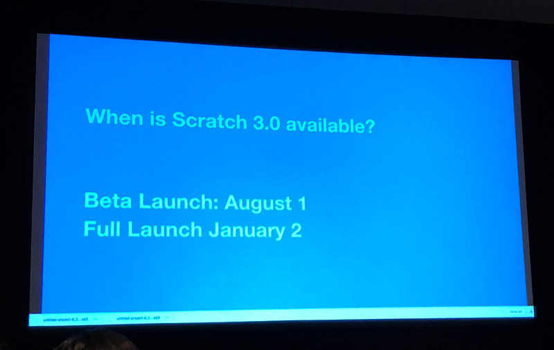 Scratch 3.0のリリーススケジュールについて