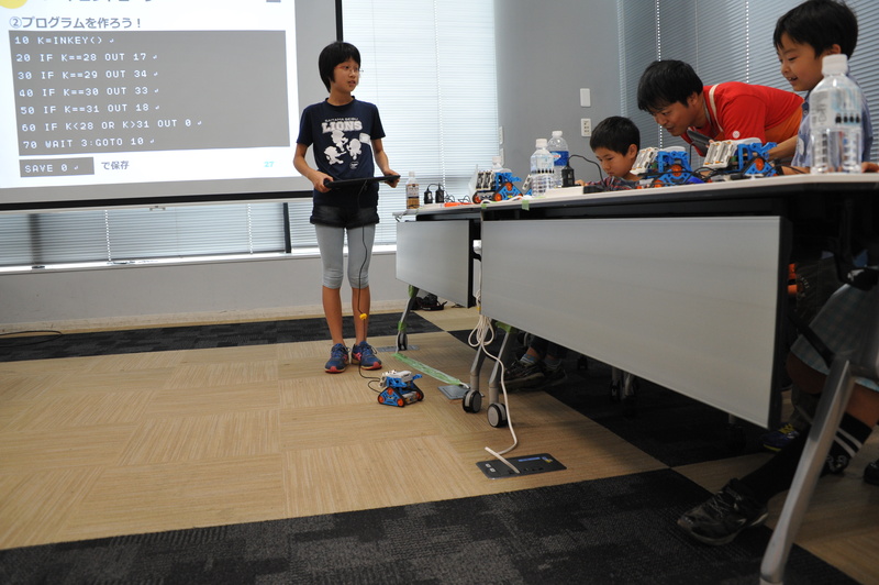 リモコン・カムロボ君を使って鬼ごっこがはじまった