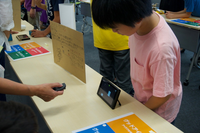 光る場所は出題者が持っているJoy-Conから操作している