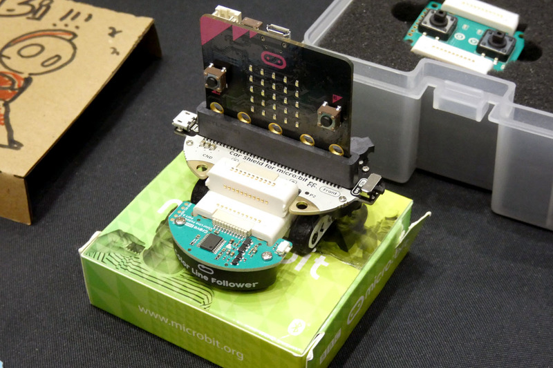 こちらは、micro:bit対応のCar Shield for micro:bit