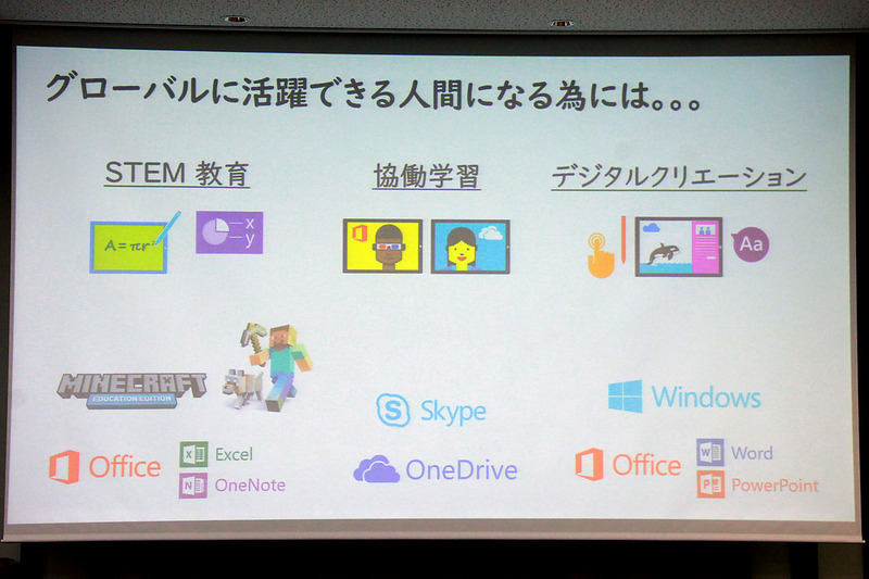 STEM教育、協働学習、デジタルクリエーションの各分野にマッチしたマイクロソフトのツール