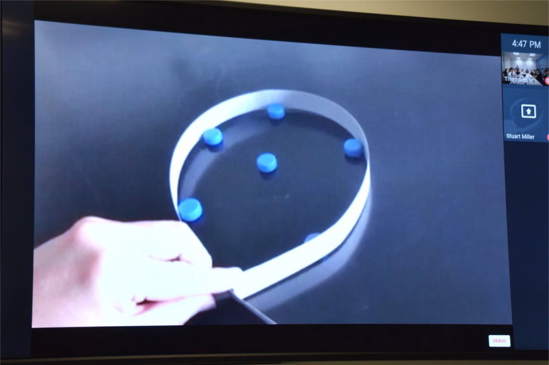 同校の化学の教員が作った「理想気体と実在気体」の動画を、Google Classroomで配信を行った