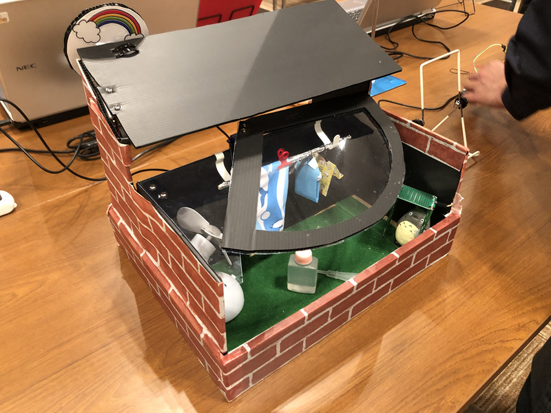 星飛羽さん（小5）作「安心して下さい、ぬれてませんよ！」、使用言語はIchigoJam BASIC