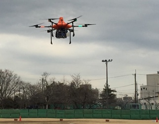 <実証実験で使用したドローン>