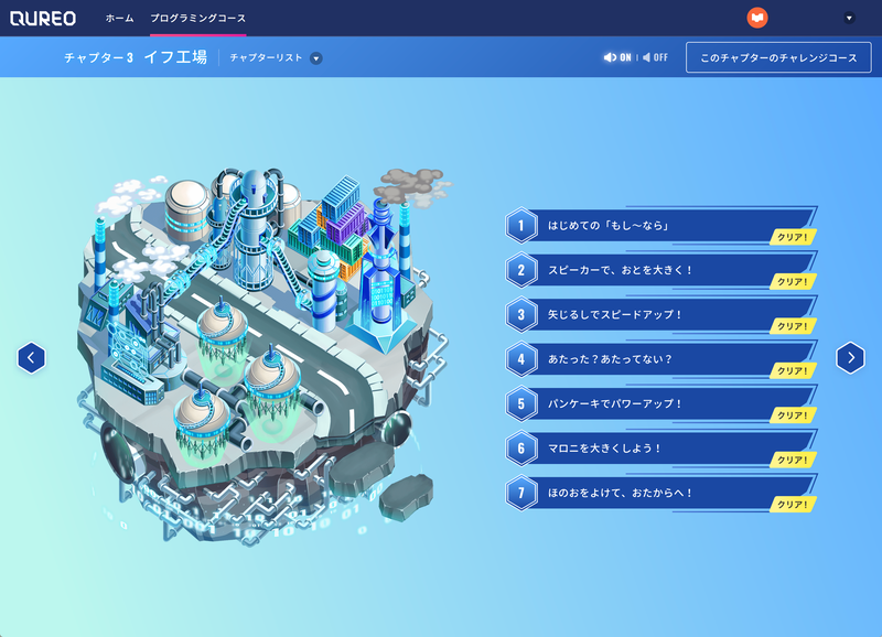 概念別にいくつものチャプターが分かれ、それぞれがさらに小さなレッスンに分かれている