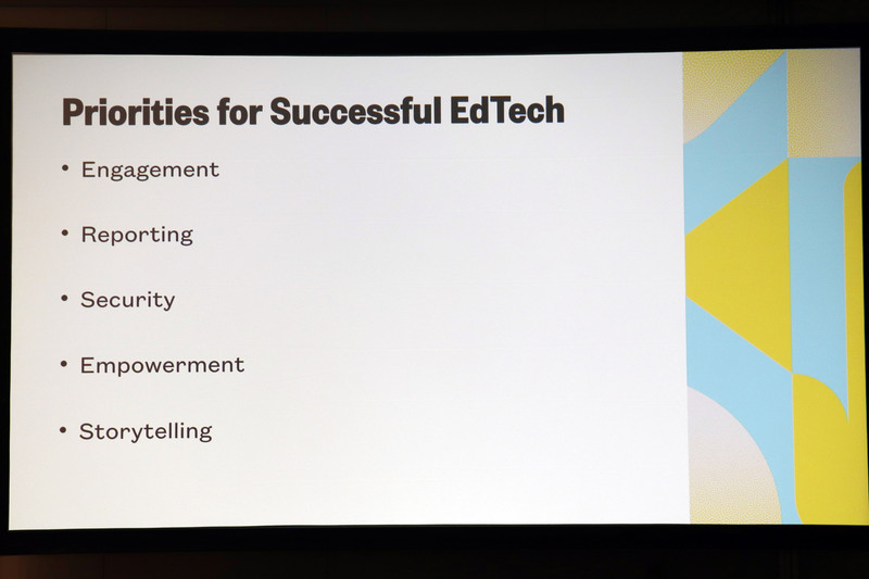EdTechを成功させるにはストーリーテリングが重要と語った