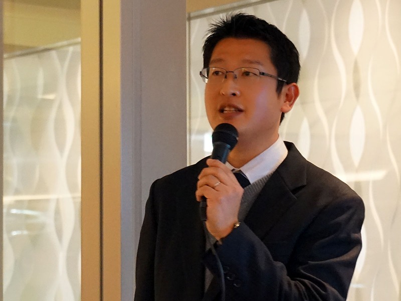 大高伸吾教諭（栃木県大田原市大田原小学校）。3年生の音楽では「Scratch」を用いてカエルのうたのプログラムを作った