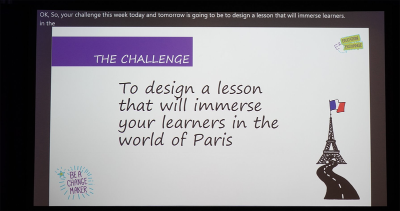 Educator Challengeの今年のテーマは「学習者がパリの世界に夢中になる授業をデザインしよう」だ