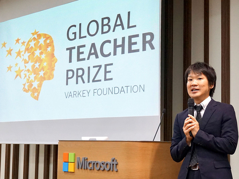 唯一のアジア人として2019年トップ10に入選した、立命館小学校教諭の正頭英和氏