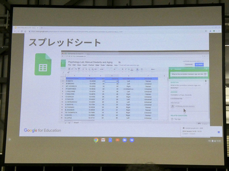 表やグラフを提案してくれる機能もあるGoogleスプレッドシート