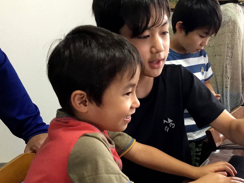 CoderDojoで活動するNinja（CoderDojoに参加する子ども）たち