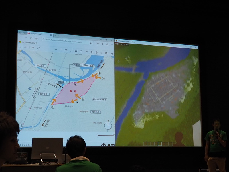 スタジアム作りは三班に分かれ作業を進める