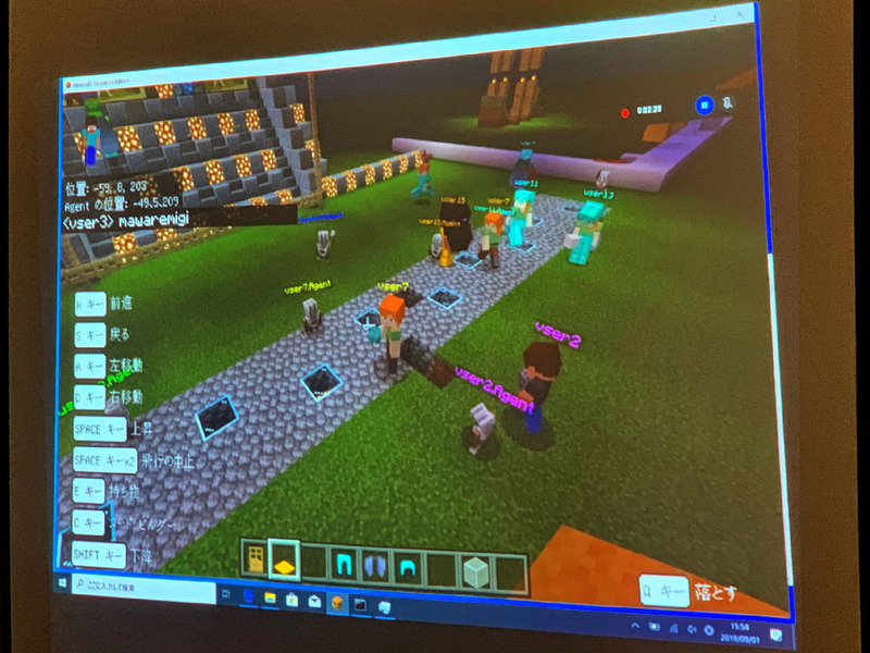 阿波おどりを踊るエージェントたち