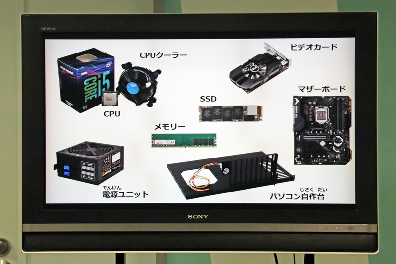 今回使う自作パーツの名称を確認