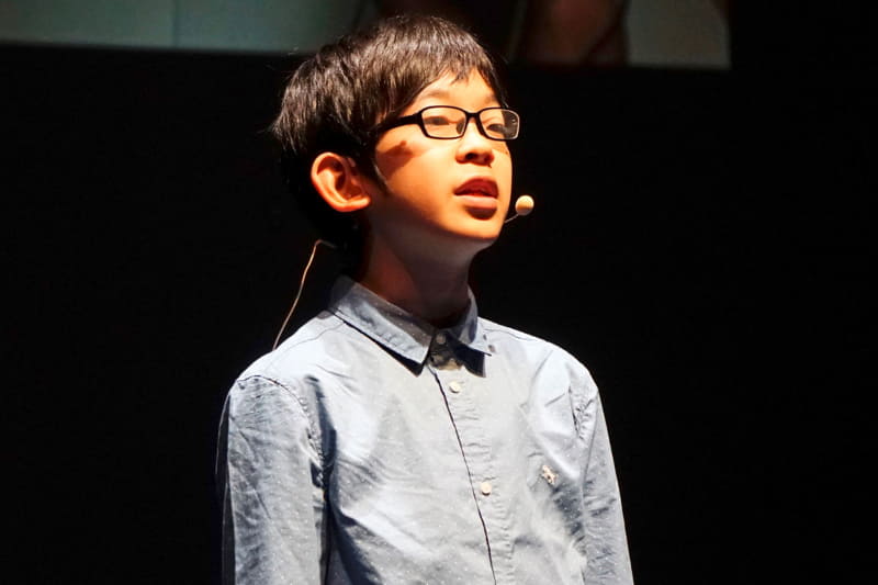 宇枝礼央さん（小6）