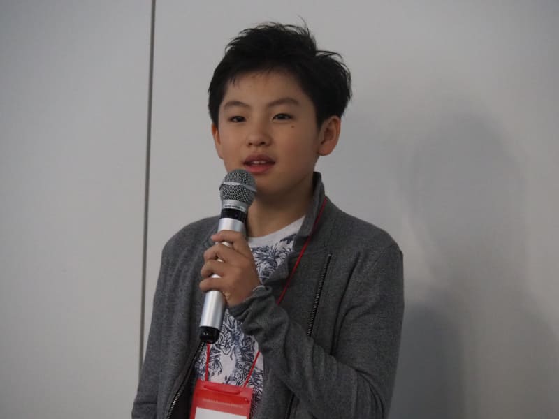 「STAPLER」の作者、森谷頼安さん（小5）