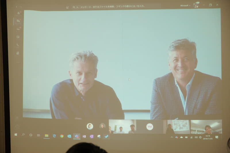 左から、米国マイクロソフト コーポレートバイスプレジデントでマイクロソフト アジア プレジデントのRalph Haupter氏と、マイクロソフト アジアの文教部門責任者 Larry Nelson氏