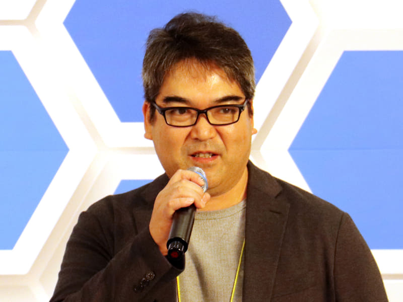 ヤマハ発動機株式会社 ロボティクス事業部 FA統括部 営業部長 福川義章氏「皆さんは予選を勝ち抜いた優秀なプログラマー。実力を十分発揮して素晴らしいプログラムを作成していただき、私たちも一生懸命審査していきたい」