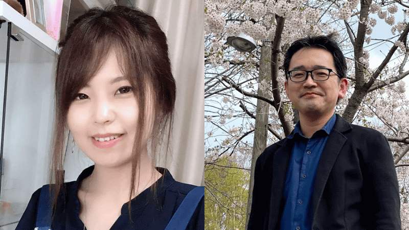 （写真左から）今回お話を伺った東京都新宿区立富久小学校 岩本紅葉教諭（図工専科）、北海道星置養護学校ほしみ高等学園 小林義安教諭