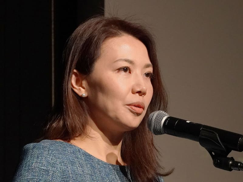 日本マイクロソフト 業務執行役員 パブリックセクター事業本部 文教営業統括本部 統括本部長 中井陽子氏（取材は外出自粛期間にオンラインで実施したため、写真は2020年1月のAIアカデミックフォーラムで登壇した同氏）