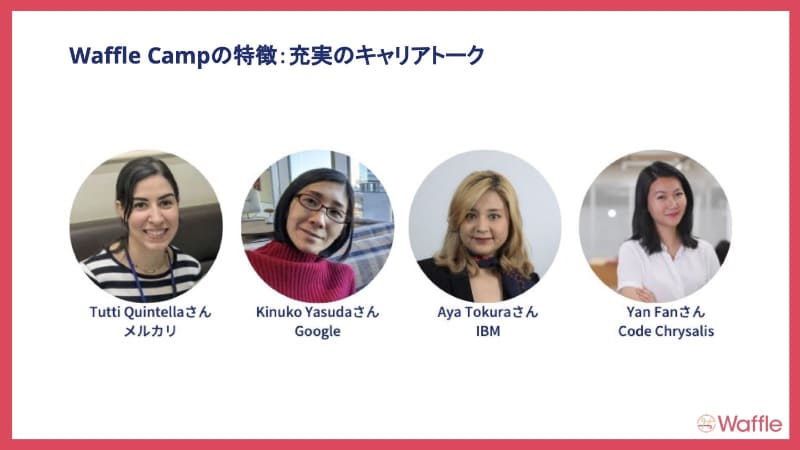 キャリアセッションで予定されている豪華がゲストたち。広く活躍されている方ばかり